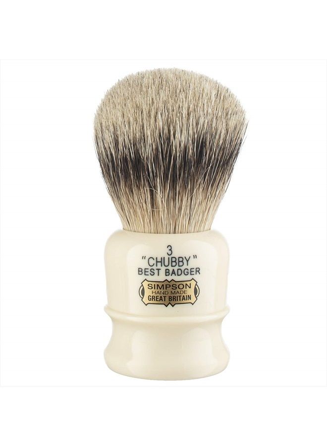 Simpson Shaving Brushes Simpsons Best Badger Shaving Brush (Chubby CH3 Best) - Image 2