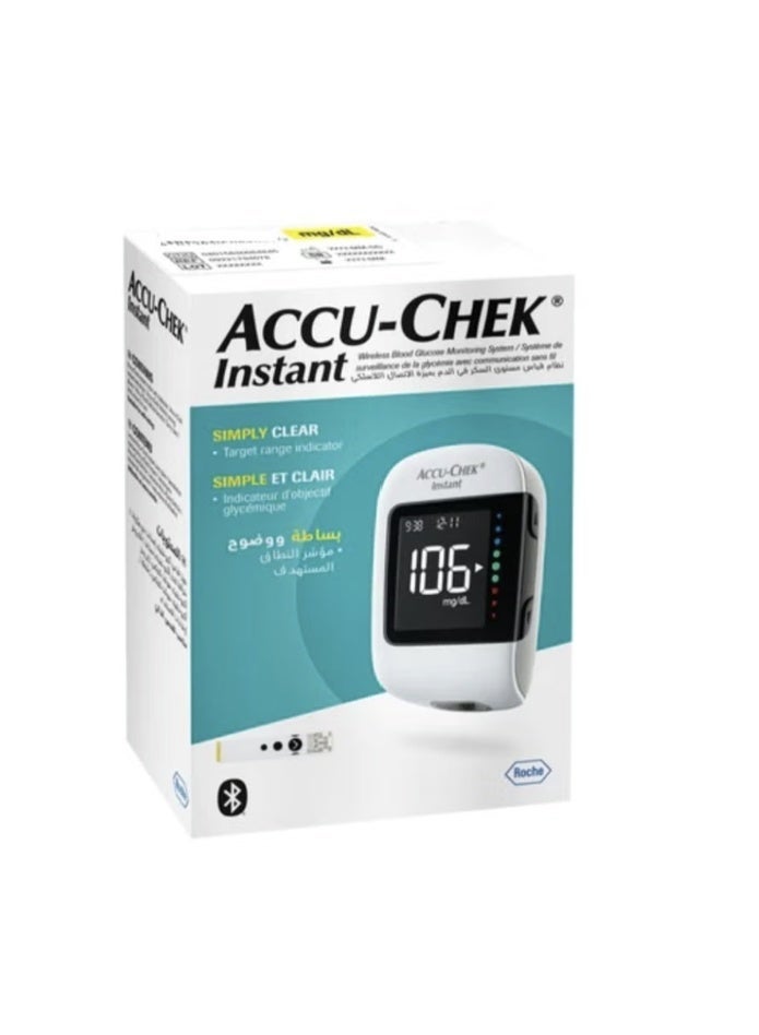 AccuChek مجموعة نظام مراقبة نسبة السكر في الدم الفورية Accu-Chek - جهاز قياس + 50 شريط اختبار + 100 إبرة وخز Softclix لمراقبة دقيقة لمرض السكري - Image 3