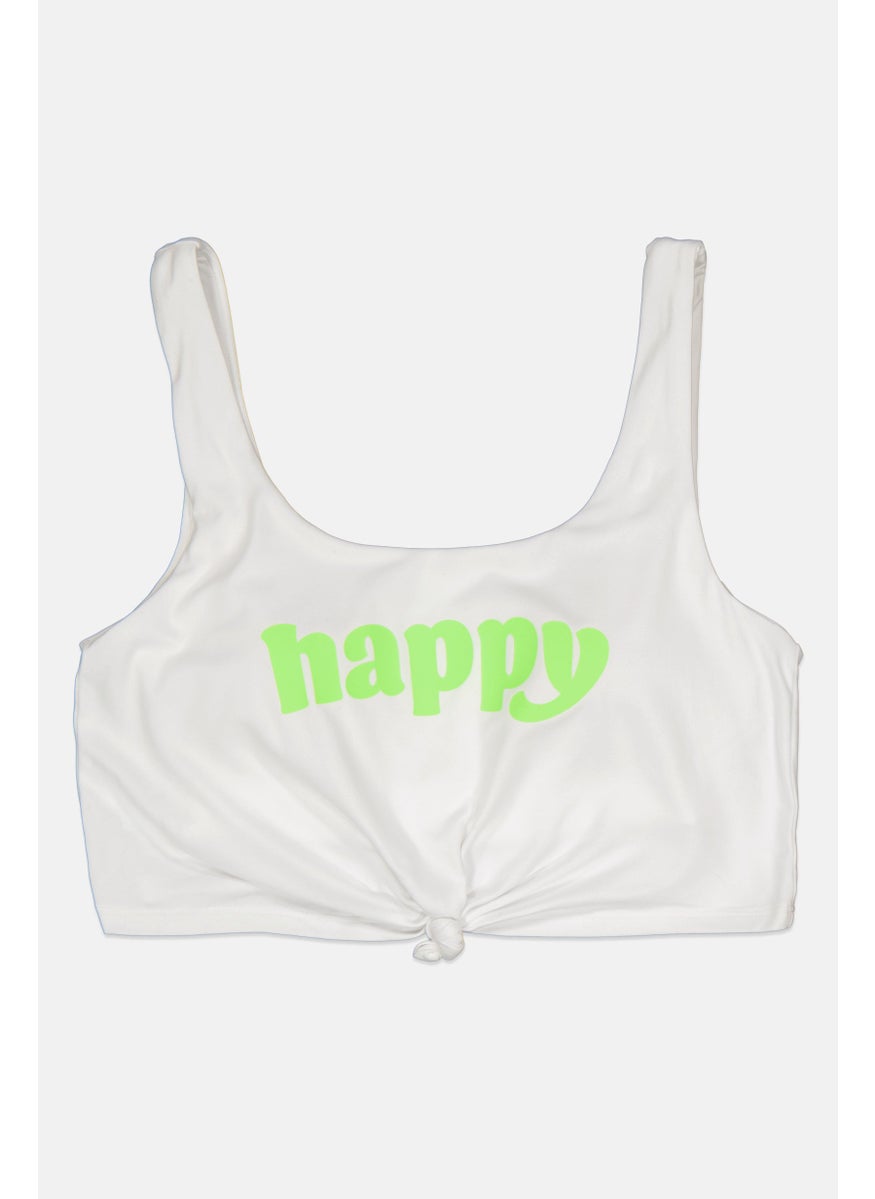 GILLY HICKS - Women Printed Brallete, White - Image 1