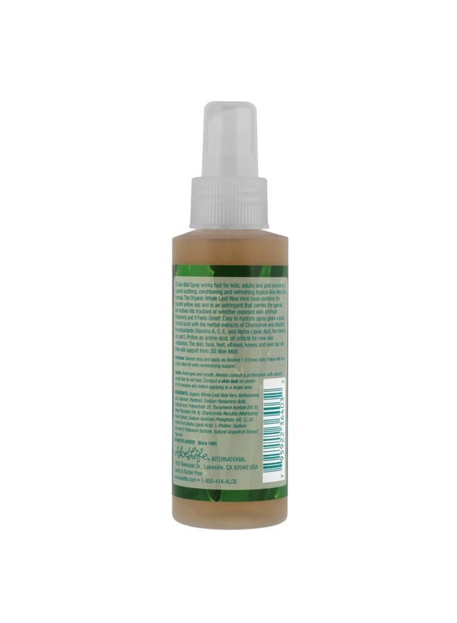 Aloe Life SG Aloe Mist Gel - Topical Skin Conditioner, Whole Leaf Aloe Vera Juice Concentrate, Contains Special Skin Actives, Vitamin A, C, & E, Helps Hydrate & Condition Your Skin-Hair (Single, 4 oz)  - Image 2
