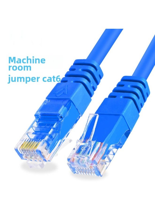 Generic Weak Current Engineering 24AWG Six-class Jumper Cat6 Oxygen-free Copper Gigabit Finished Network Cable Unshielded Network Cable-Color:Blue-Line Length:10 M  - Image 2