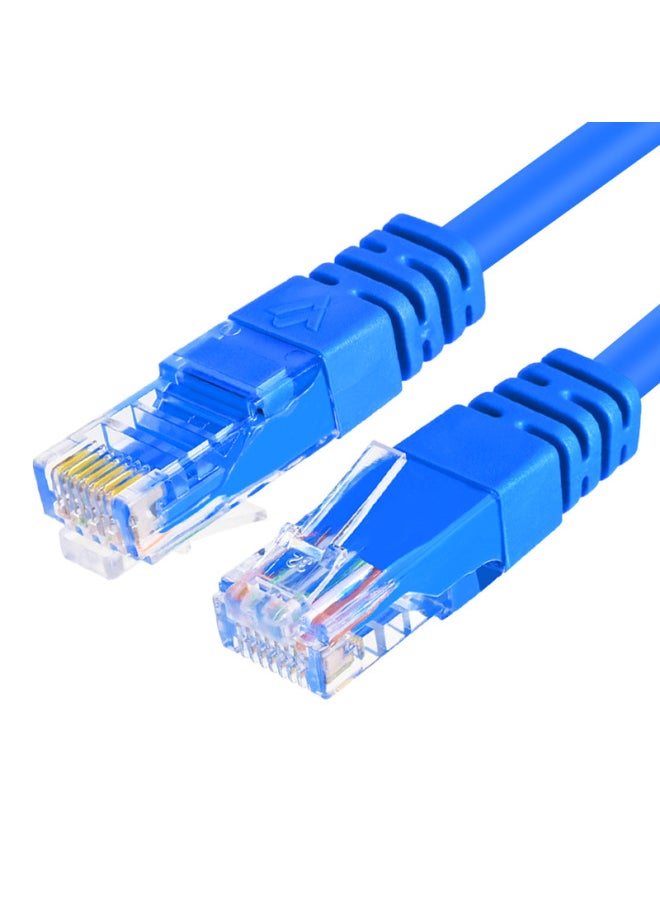 Generic Weak Current Engineering 24AWG Six-class Jumper Cat6 Oxygen-free Copper Gigabit Finished Network Cable Unshielded Network Cable-Color:Blue-Line Length:10 M  - Image 1