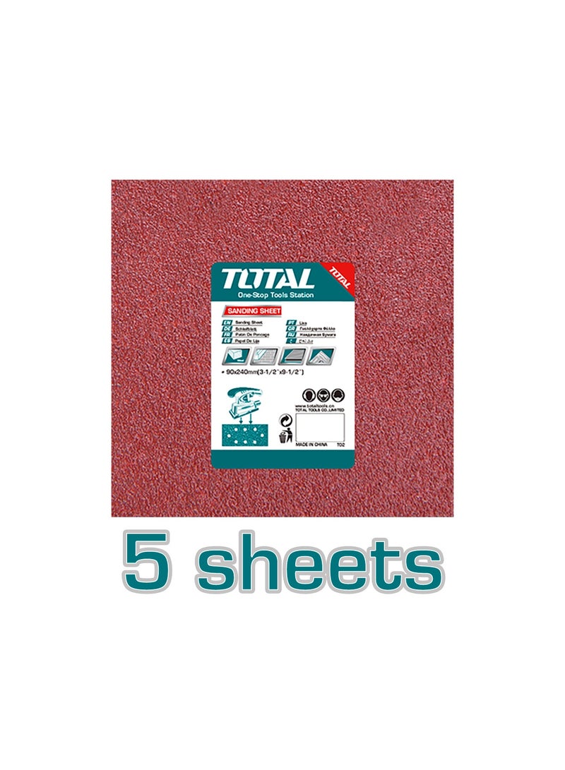 TOTAL 20V Brushless Cordless Sheet Sander - 1/4 Sheet Finishing Sander (110x100mm) with 12000RPM High-Speed Motor, 2.0Ah Battery, Charger & 5 Sanding Sheets - TSHSLI20241 - Image 4