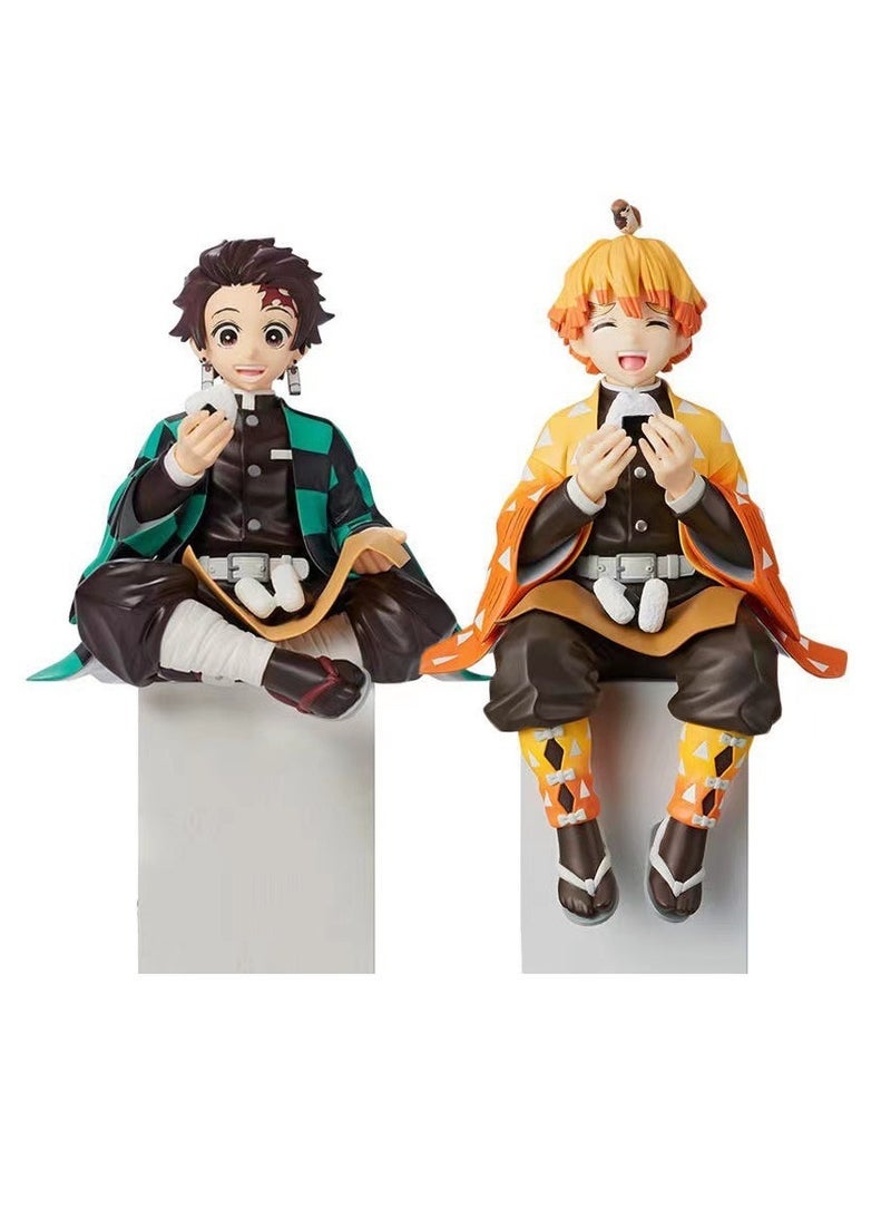 general تماثيل قاتل الشياطين، تماثيل سلسلة نودلز كرات الأرز المضغوطة لتانجيرو، إينوسوكي، زينيتسو، كاناو، نيزوكو، وكوتشو شينوبو مناسبة كهدية للمشجعين والأصدقاء (7سم-13سم) - Image 3