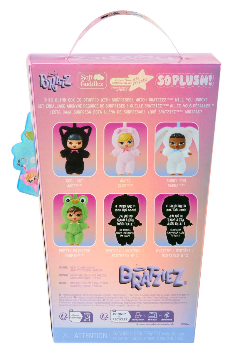 Bratz Bratziez Iconz Series Plush Blind Box with Charm Clip and Accessory, Collectible Characters - Image 4