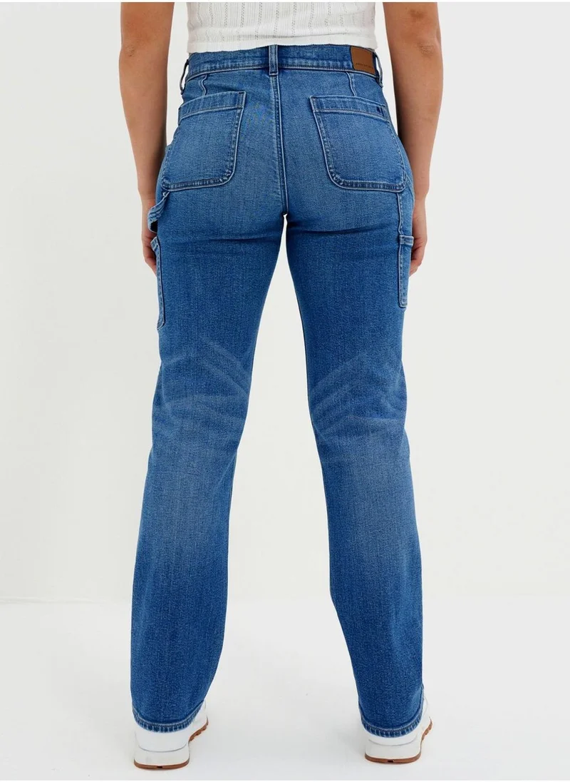 American Eagle Wide Leg High Waist Jeans