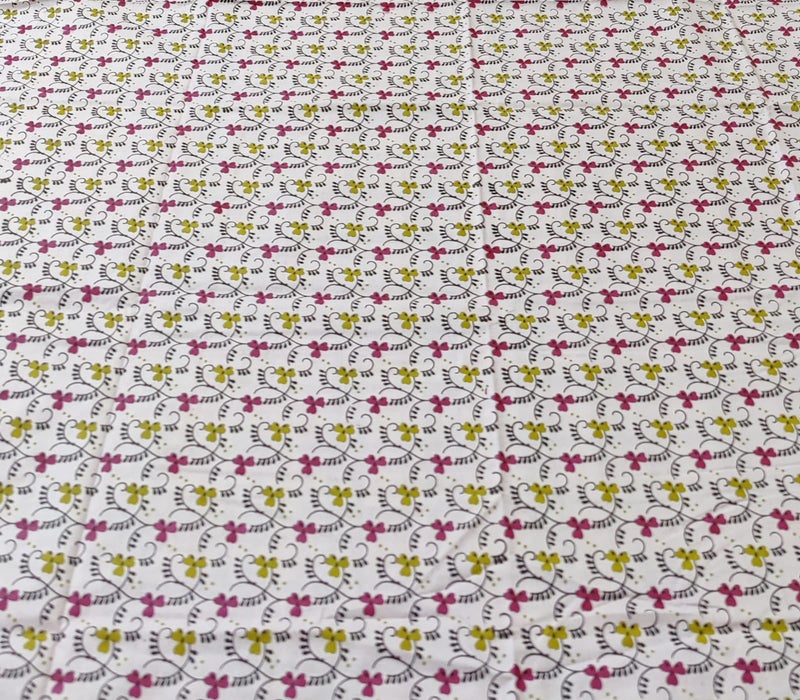 zebaya Home Pure Cotton 200TC Bedsheets for Single Bed. (Size 60X90 Inch) with Pillow Cover (Multicolor (a) - Image 3