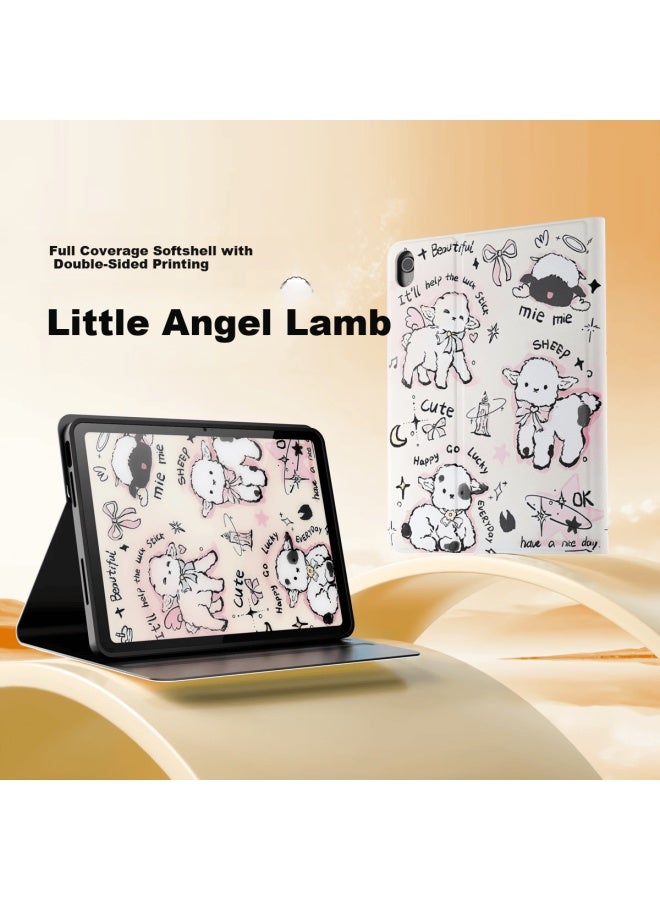 Suoying Eco-friendly Skin-friendly Ipad 11/10 Case /22 Model Ipad 11/10 Generation Silicone Full-cover Anti-bend Shockproof Lightweight Stand Tablet Cover