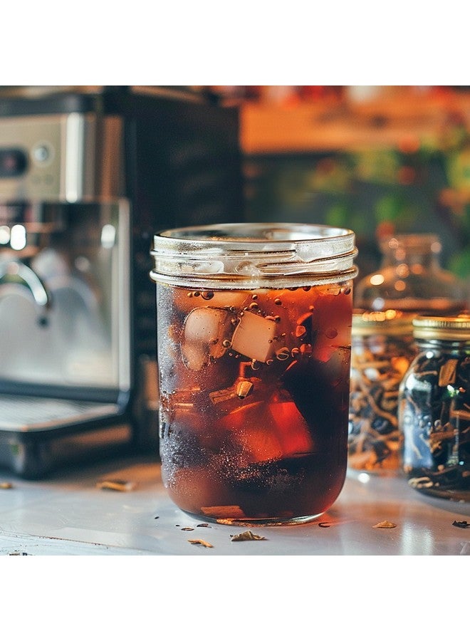 ComSaf Mason Jars 16 oz with lids - 4 Pack, Pint Mason Jars with Seal Bands, Glass Canning Jars for Honey, Jam, Jelly, Coffee, Salad, Desert, Shower Wedding Favors, DIY Candles Decor - Image 5