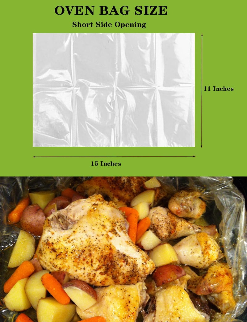 RENEWPOK Roasting Bags for Oven with Ties for Roasting Chicken, Meat & Fish Multi Purpose Cooking Bags (20PCS, 11 * 15 Inch) - Image 2