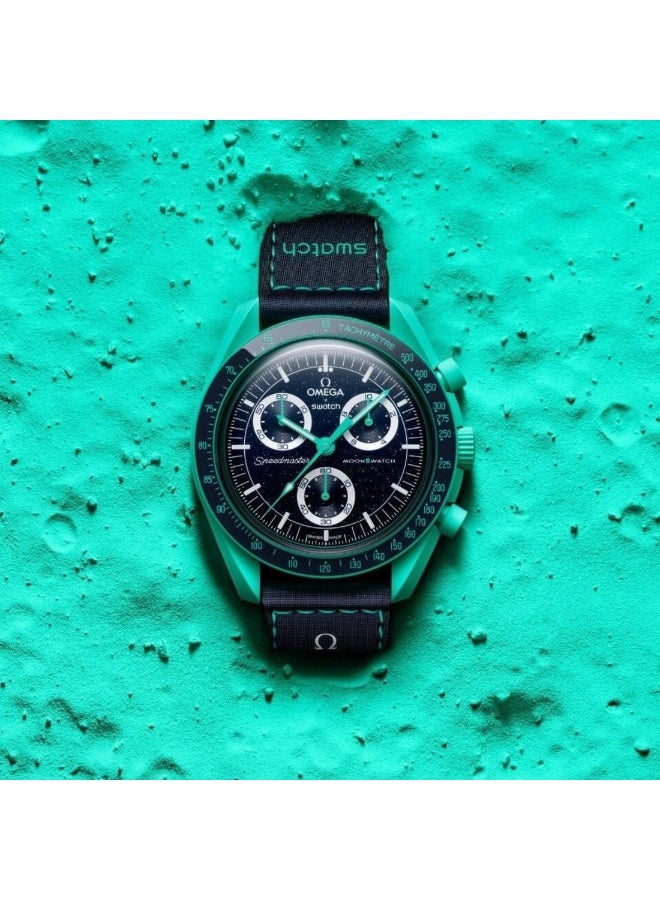 Swatch ساعة SO33L103 MoonSwatch مهمة على الأرض الأضواء القطبية - Image 4