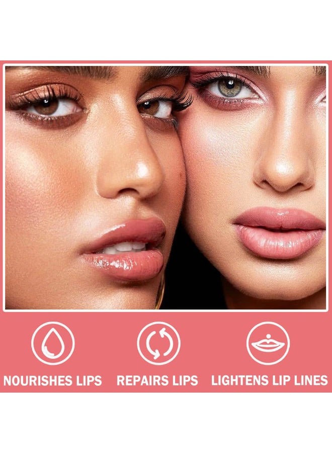 CAHIUYOA Lip Oil Hydrating Tinted Lip Oil Lip Gloss,Lip Glow Oil Lip Tint,Non-sticky Big Brush Head,Nourishing Repairing Plumping Lip Oil Lip Gloss - Rosewood - Image 5