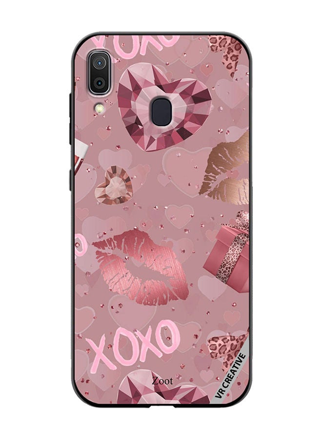 VR CREATIVE Protective Case Cover For Samsung Galaxy A30 XOXO Design Multicolour - Image 1