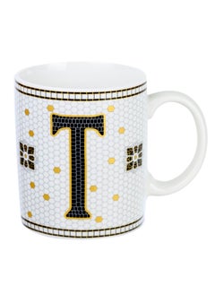 Cuisine Art Letter T Printed Porcelain Ceramic Tea Coffee Mug - 300ml - Stylish and Durable Mug for Hot Beverages - pzsku/Z03BE02203475ACBAB333Z/45/_/1725366238/22490fb9-ad3c-4a25-a8ce-e3969d24b39d