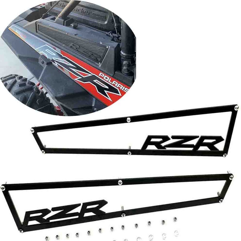 BOFiNEHY 2014-2018 Polaris RZR XP 1000 XP4 1000 & Turbo Side Vent Covers Includes Stainless Steel Hardware "Anodized Black Aluminium "1 Pair - Image 1
