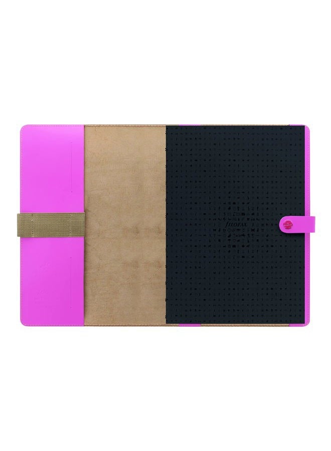 FILOFAX Notebook Folio, A4 Size, The Original Collection, 12.5" x 8.875", Fluoro Pink (B829949) - Image 3
