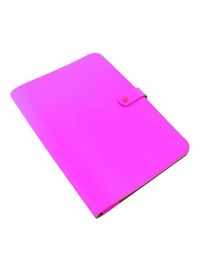 FILOFAX Notebook Folio, A4 Size, The Original Collection, 12.5" x 8.875", Fluoro Pink (B829949) - Image 2