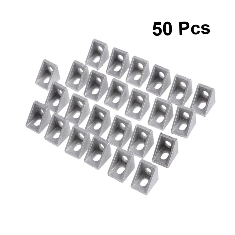 50Pcs Aluminum Extrusion Angle Bracket Rigid Joint For CNC Printer Profile - Image 5