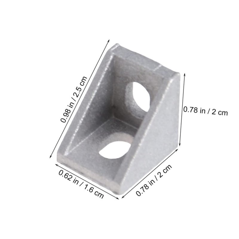 50Pcs Aluminum Extrusion Angle Bracket Rigid Joint For CNC Printer Profile - Image 3