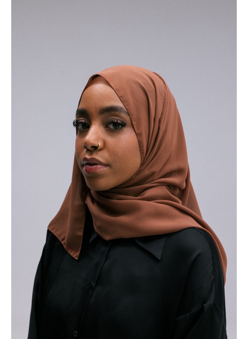 Overlay CHIFFON HEADSCARF - CINNAMON - Image 2