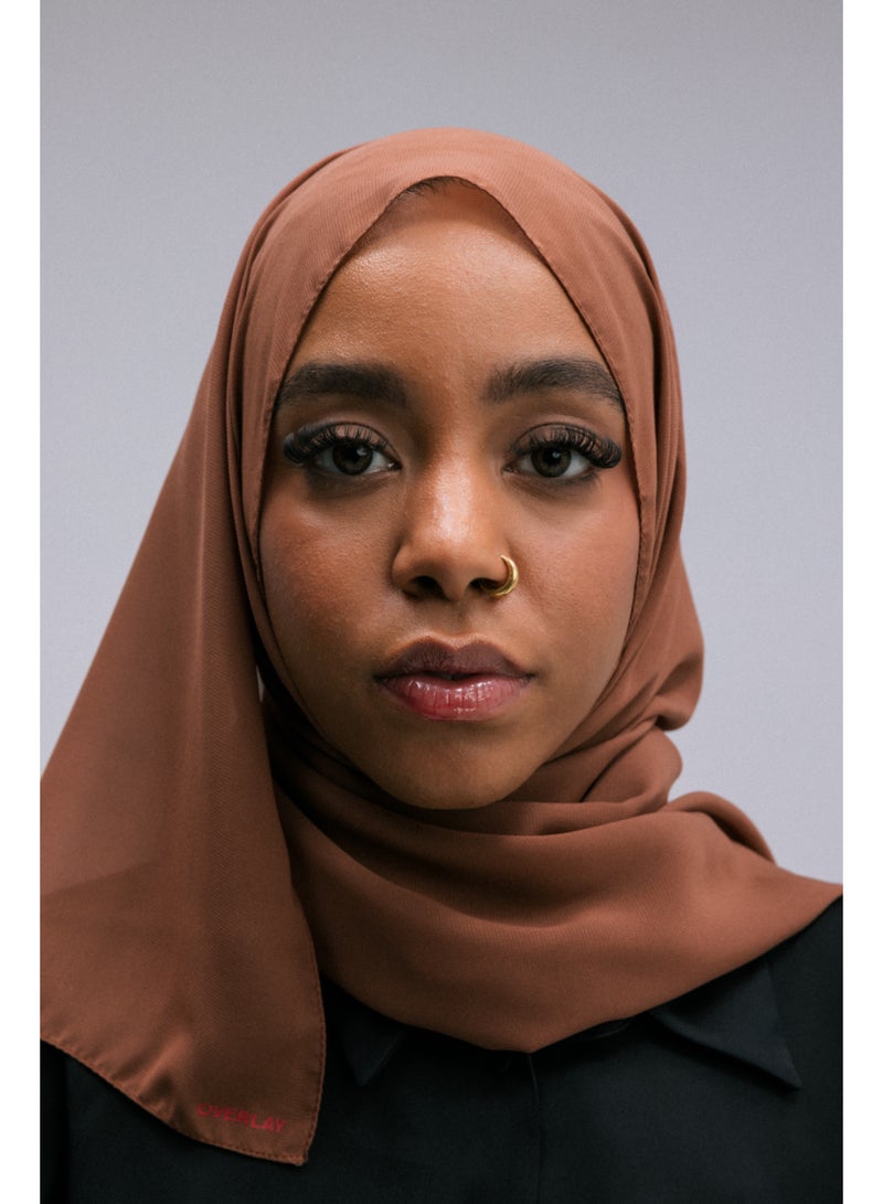 Overlay CHIFFON HEADSCARF - CINNAMON - Image 1