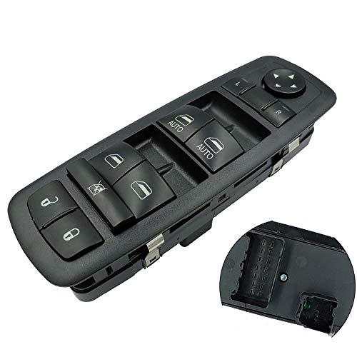 MOCW Driver Side Master Power Window Switch 04602535AI 68110871AA 3 PINS + 0 PINS Check Required Fit for 2012 – 2017 Dodge Grand Caravan, Chrysler Town & Country -Double Auto - Image 1