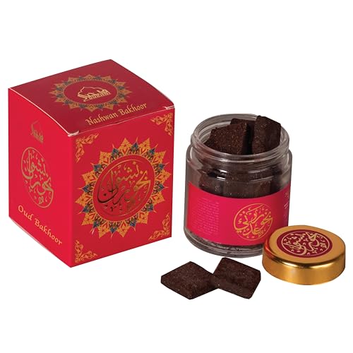 DUKHNI Nashwan Bakhoor, Yemeni Oud Bakhoor by Dukhni | Arabic Bakhoor Incense | 40 gram jar | Handmade with Traditional Recipe | Sweet Floral Blend | for Prayer Time | Islamic Gift for Ramadan & Eid - Image 1