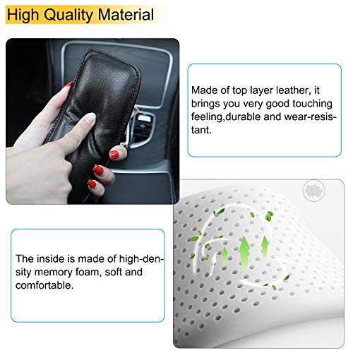 Ankey 4 Pack Soft Leather Car Center Console Knee Leg Elbow Cushion Pad, Car Knee Cushion Elbow Pillow Thigh Support Comfort Pillow - Image 2