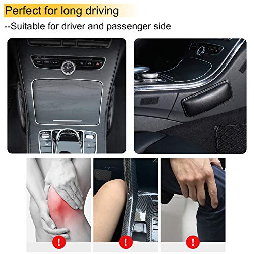 Ankey 4 Pack Soft Leather Car Center Console Knee Leg Elbow Cushion Pad, Car Knee Cushion Elbow Pillow Thigh Support Comfort Pillow - Image 4