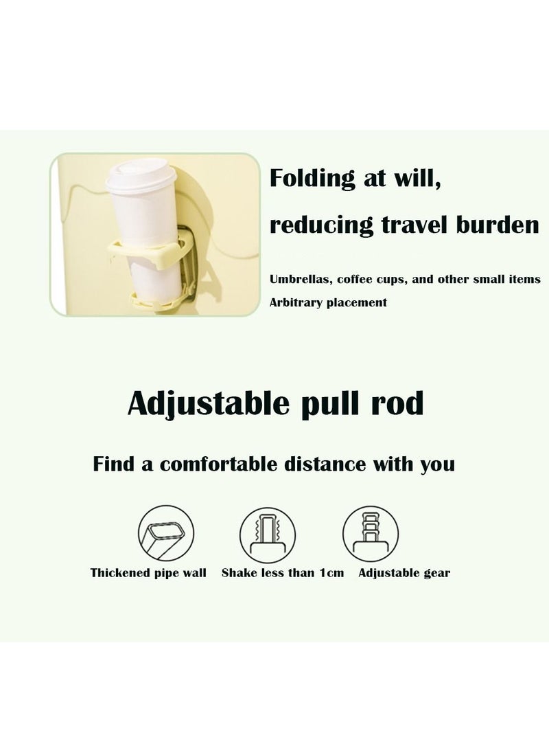 Arabest - Lce-Cream Luggage, Trolley Bags High-Color Boarding Box Mute Universal Wheel Sturdy Travel Password Box（Black） - Image 1