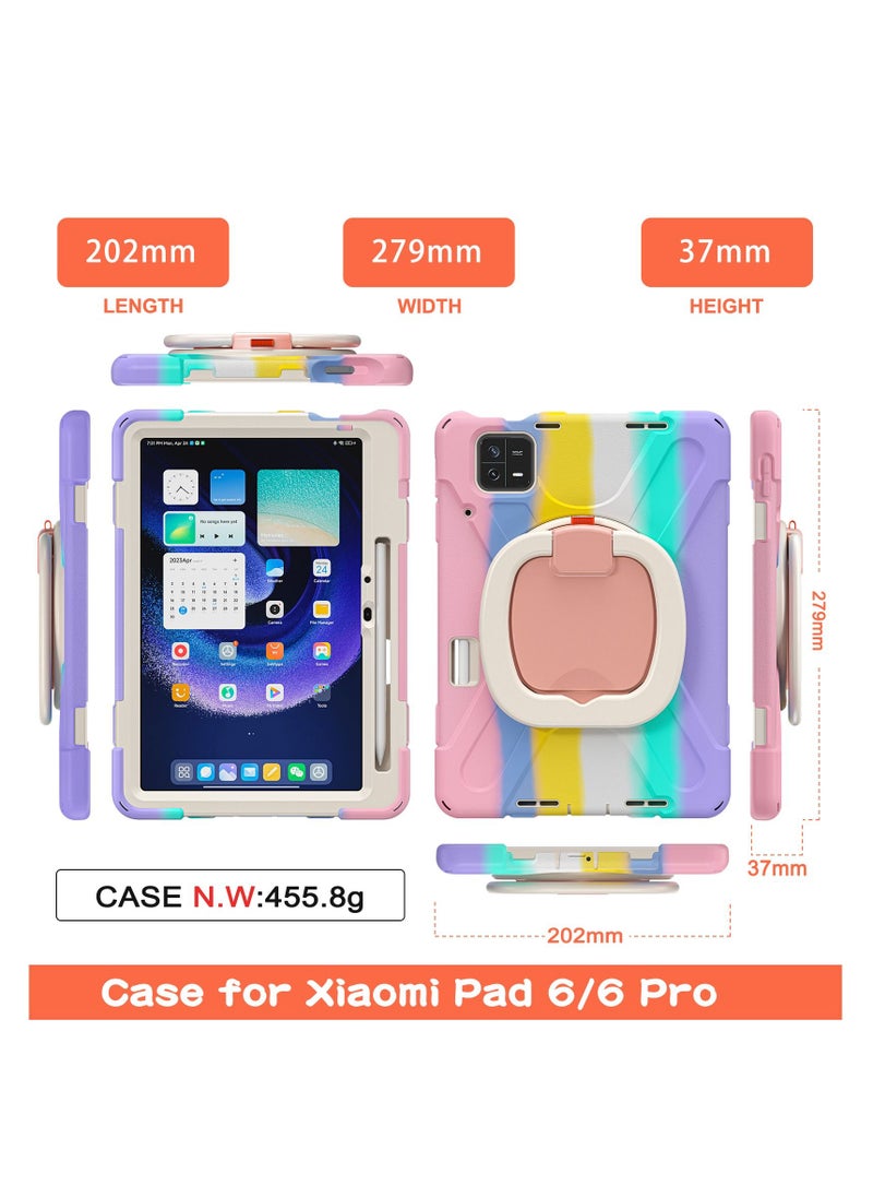 GULFLINK - Back Cover Protect Case for Mi Pad 6/ Mi Pad 6 Pro 11 inch Colourful Pink - Image 1