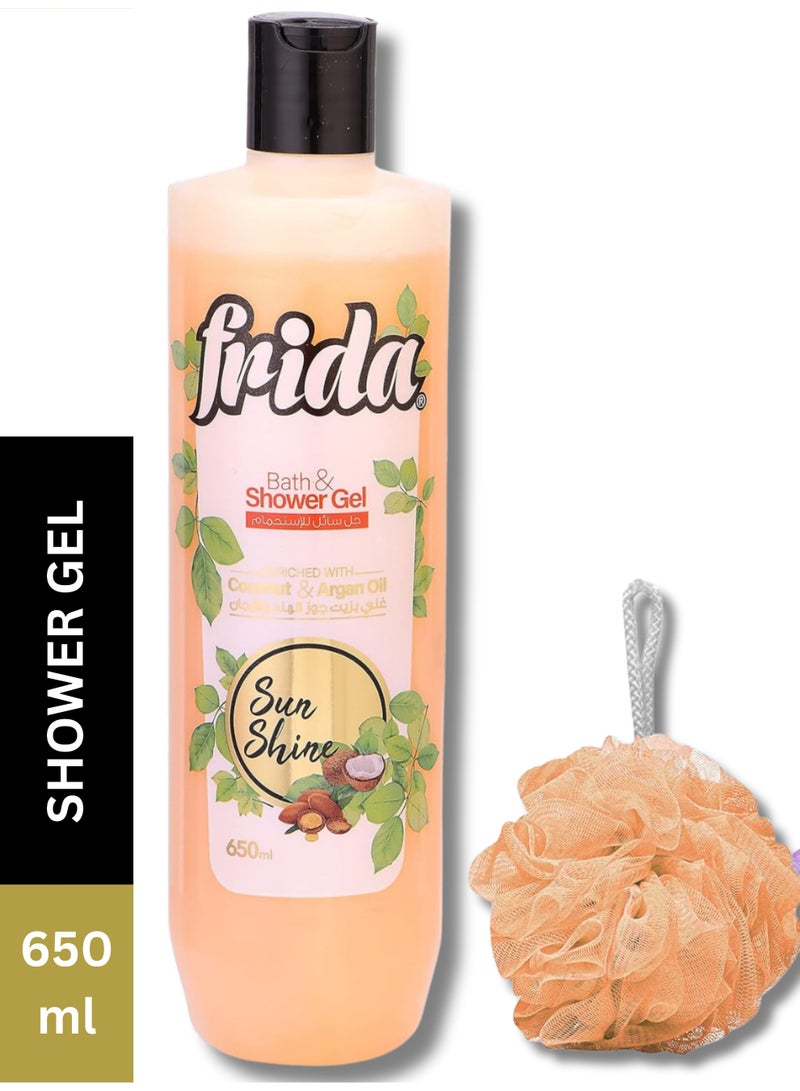 فريدا جل استحمام - صن شاين، 650 مل + لوفا متعددة الألوان - Image 1