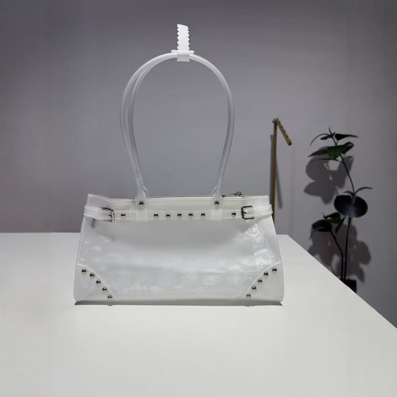 Women's Clear TPU Studded Tote Bag - Image 2
