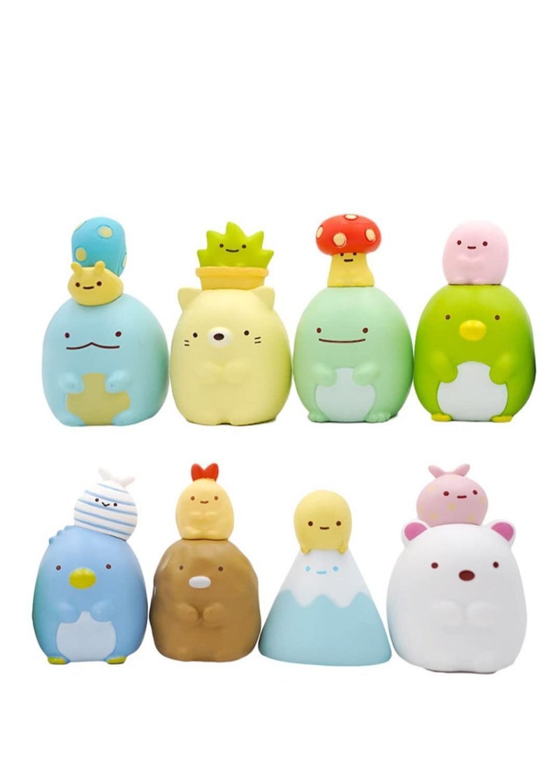 Cake Decorations 8PCS Mini Figures for Birthday Party and Cupcakes High-Quality PVC Material Kids - Image 1