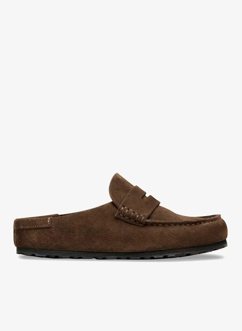 BIRKENSTOCK  Naples Wrapped Suede Regular Fit Clogs for Men | Best Price UAE