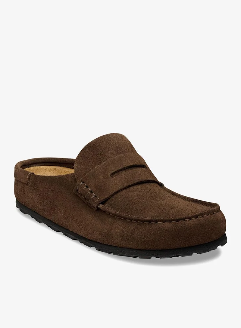 BIRKENSTOCK  Naples Wrapped Suede Regular Fit Clogs for Men | Best Price UAE