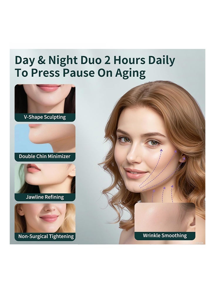 EELHOE Beauty Face Sculpting Sleep Mask, Double Chin Mask, Face Slimming Strap, V Line Lifting Belt, Reusable Face Lifting Mask, Bandage Ultra Thin Soft Breathable - Image 3