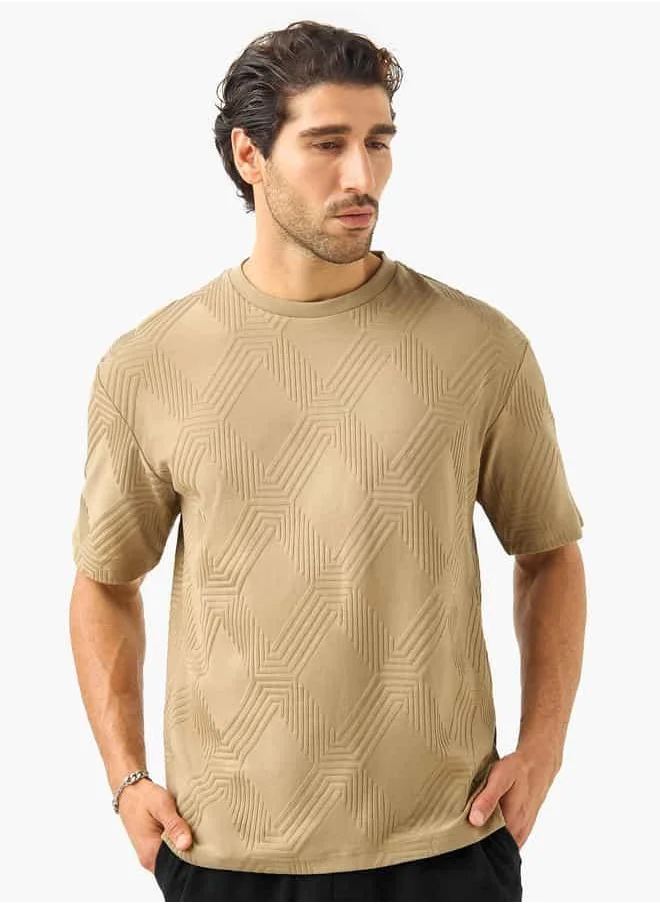 Iconic Texture Tee For Male