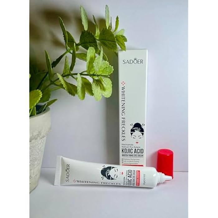 Sadoer Eye Cream with Kojic Acid, Niacinamide and Retinol, Whitening and Firming 20g - Image 2