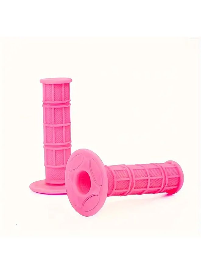 Universal Motorcycle Hand Grips Orange Soft Rubber 22mm 7/8 Handlebar Grips for Dirt Bike Offroad Adventure Ergonomic Durable Flexible Anti Slip Protective Accessories - Image 5