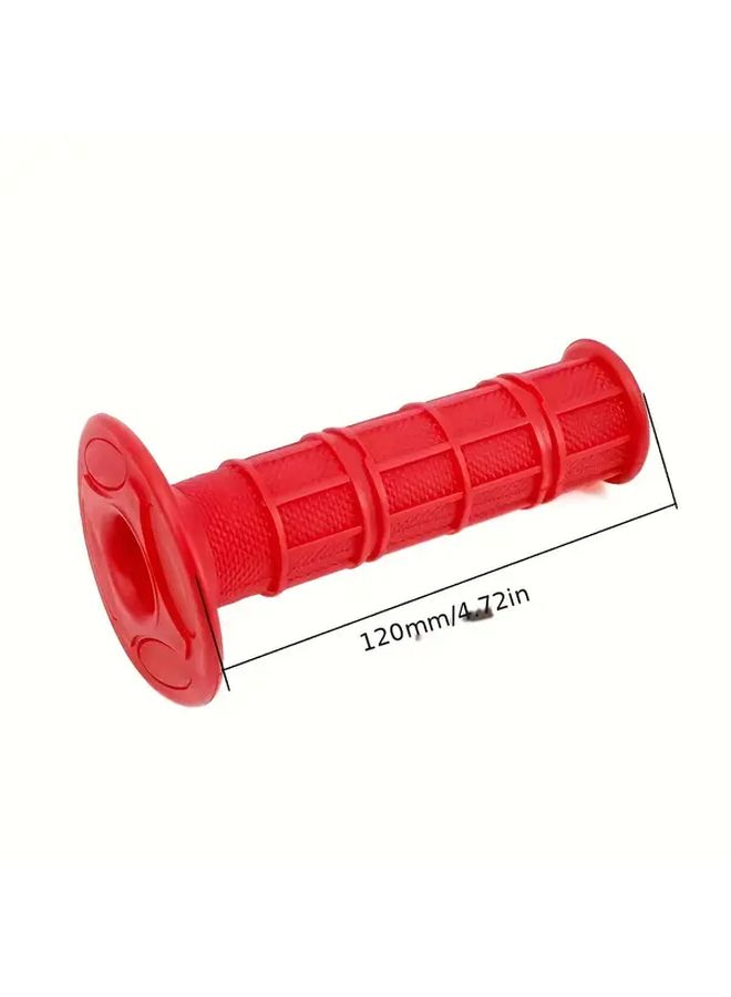 Universal Motorcycle Hand Grips Orange Soft Rubber 22mm 7/8 Handlebar Grips for Dirt Bike Offroad Adventure Ergonomic Durable Flexible Anti Slip Protective Accessories - Image 4