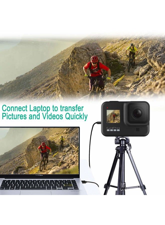 SCOVEE كابل شحن USB-C لكاميرا GoPro Max، Hero 9، 8، 7، 6، 5، Session - 5 أقدام - Image 4