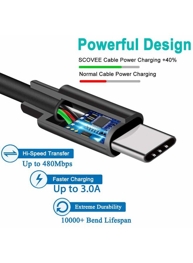 SCOVEE كابل شحن USB-C لكاميرا GoPro Max، Hero 9، 8، 7، 6، 5، Session - 5 أقدام - Image 5
