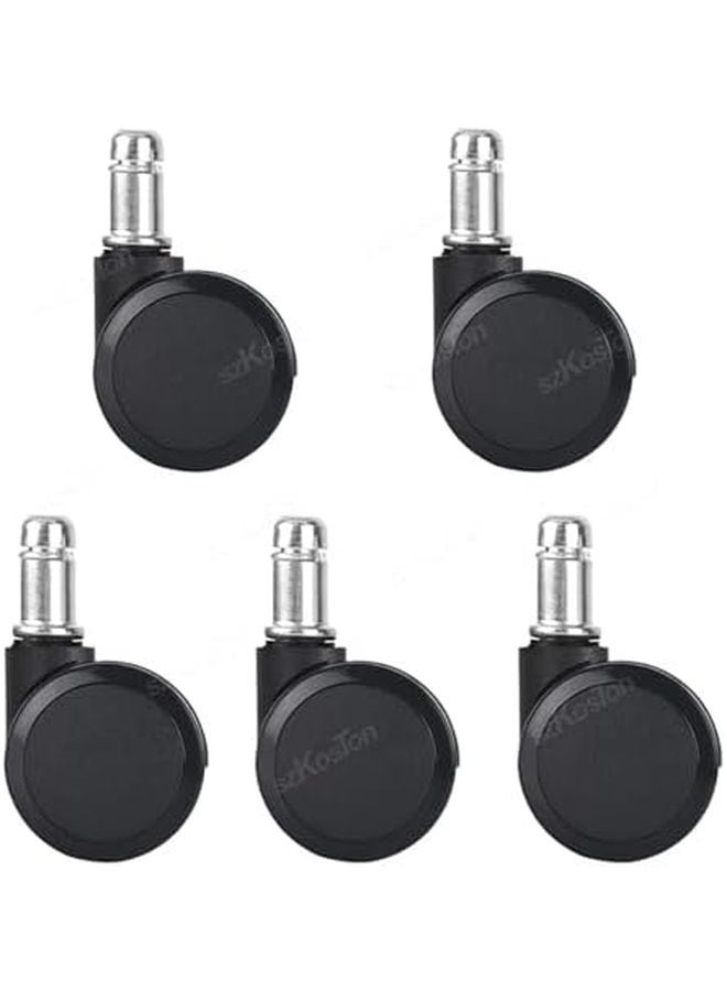 Universal Furniture Caster Wheel 2 Inch Black for Rolling Cart Table Chair Cabinet - Image 2