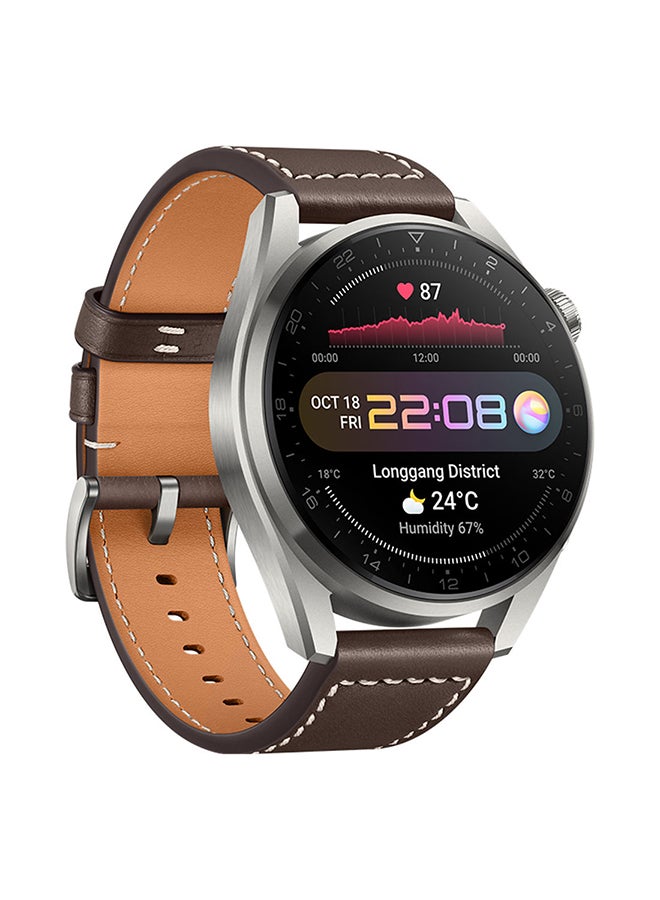 HUAWEI Watch 3 Pro 4G SmartWatch eSIM Cellular Skin temperature detection All-day SpO2 monitoring Titanium Grey - 3 PRO - Image 3