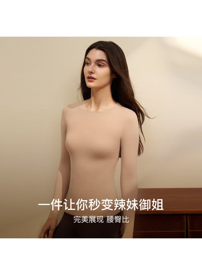 ubras Zero-Pressure Body-Shaping Base Layer Skin Top, High-Elasticity Slimming Warm Thermal Underwear For Women, Autumn Wear - Image 3