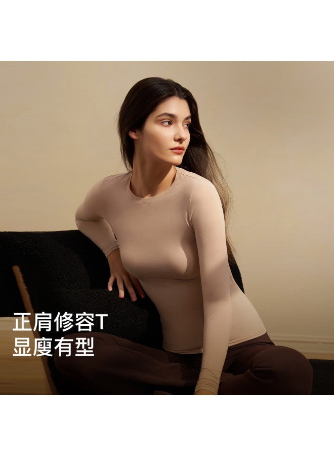 ubras Zero-Pressure Body-Shaping Base Layer Skin Top, High-Elasticity Slimming Warm Thermal Underwear For Women, Autumn Wear - Image 2
