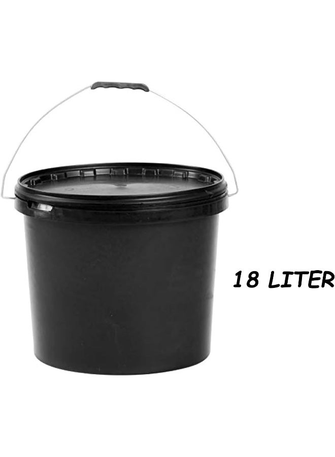 Biella 18L Abs Bucket With Lid And Flexible Metal Handle Ideal For Bricklayers, Gardeners, Hobbyists, And Painters  - Image 3
