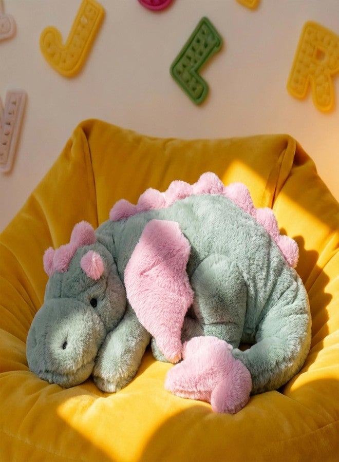 ARELUX Large 36in Cute Dragon Stuffed Animals Plush Toy Soft Matcha Green Pterosaur Plushie Giant Fuzzy Dinosaur Pillow Plushies with Pink Wings Cuddly for Friends Family Member - Image 3