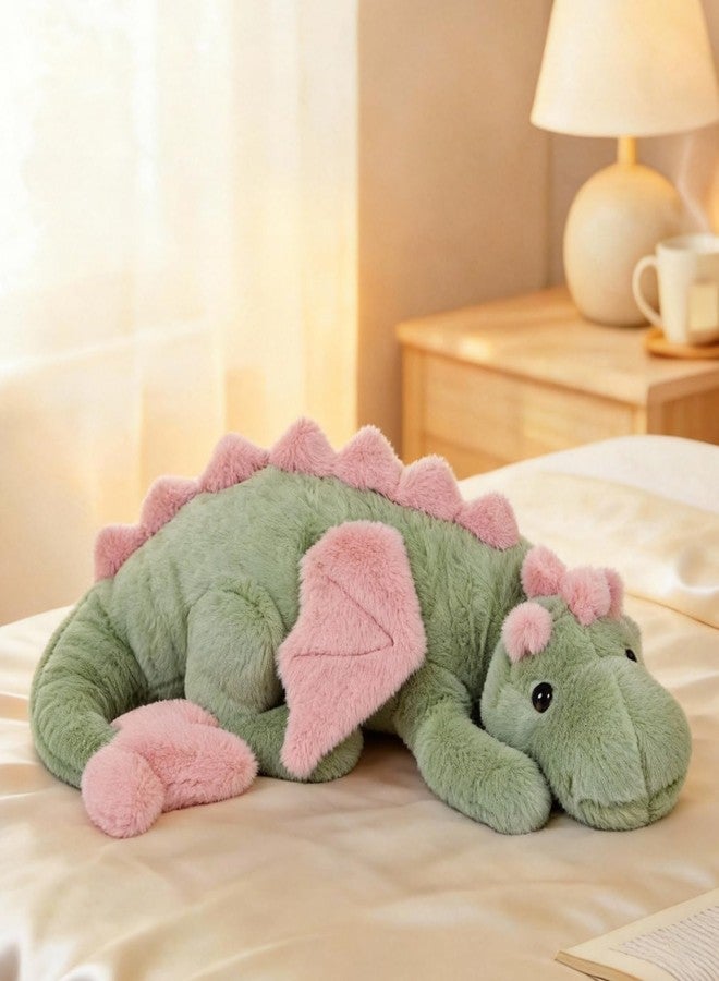ARELUX Large 36in Cute Dragon Stuffed Animals Plush Toy Soft Matcha Green Pterosaur Plushie Giant Fuzzy Dinosaur Pillow Plushies with Pink Wings Cuddly for Friends Family Member - Image 5